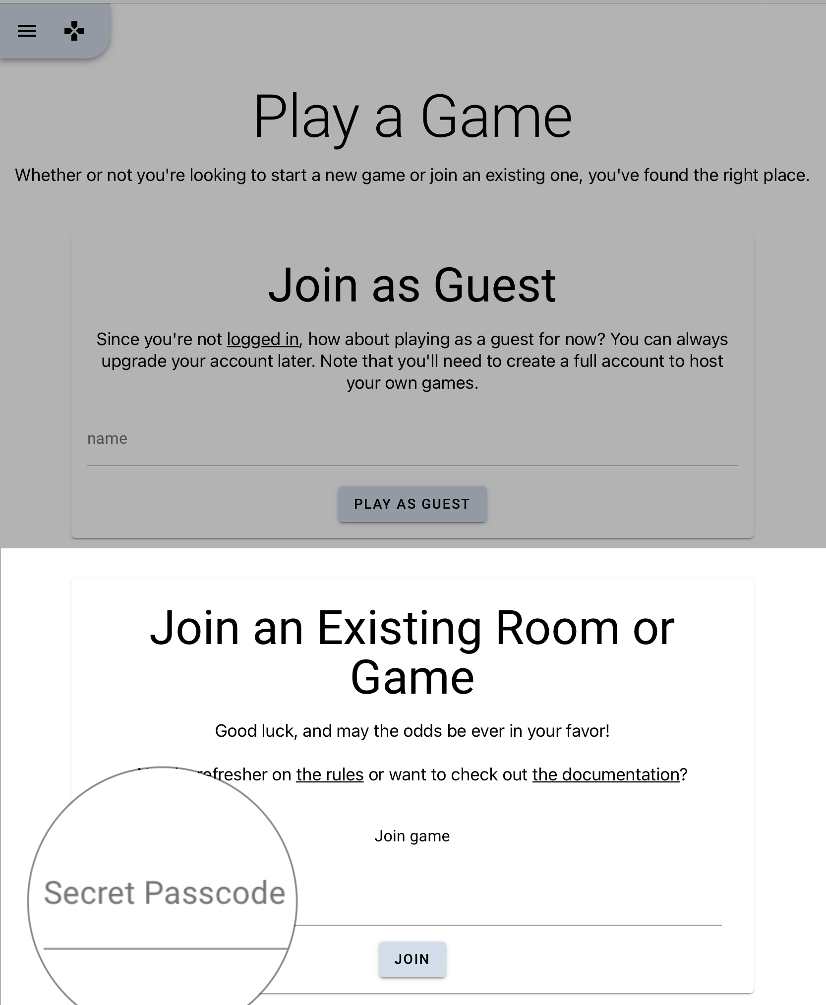 Join Existing Game